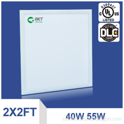 HOT UL DLC LM80 Chip high lumen 40w led 600x600 ceiling panel light